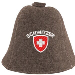 Chapeau de sauna Schwitzer chapeau de sauna sauna Natur Wolle 2