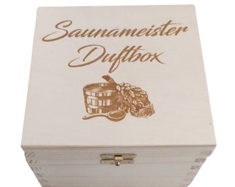 Personalisierbar 24 x PROFI Sauna Duft Box SAUNAMEISTER  Sauna scents infusion Aufguss Sauna Geschenk Advents Kalender Sauna Aufguss