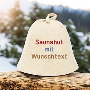 PREMIUM sauna hat natural wool 100% wool design yourself sauna hat personalize embroidered felt hat!