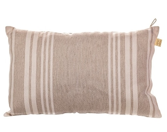 Coussin de sauna rayé beige