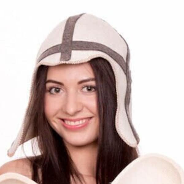 Sauna hat Sauna Hat Knight made of 100% wool Viking Helmet Viking Sauna Felt Hat