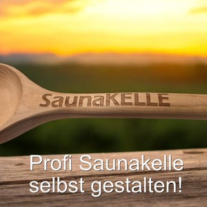 Professional sauna ladle with ENGRAVING infusion ladle tub sauna personalized with desired name sauna ladle