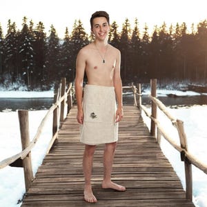 Kilt de sauna pour hommes sans chapeau de sauna