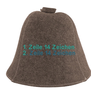 PREMIUM sauna hat natural wool 100% wool design your own sauna hat personalize embroidered felt hat image 5