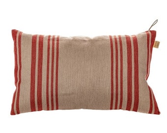 Coussin de sauna rayé rouge