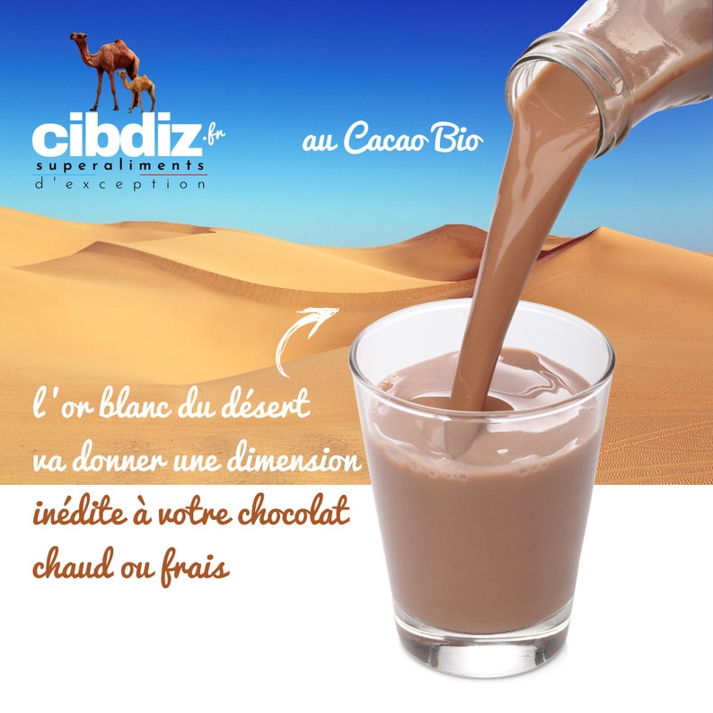 Camel Milk Powder 100% Natural Premium SuperFood from the Arabian Desert Many Benefits and Virtues Conditioned by Cibdiz France image 7