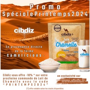 Camel Milk Powder 100% Natural Premium SuperFood from the Arabian Desert Many Benefits and Virtues Conditioned by Cibdiz France image 6