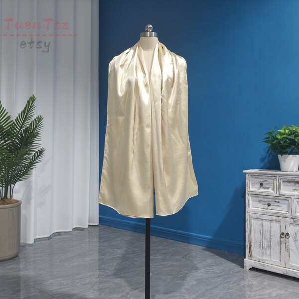 style satin shawl