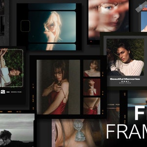 Kodak & Fuji Film Frames for Photoshop (PNG)