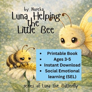 Luna Helps the Little Bee | Kindness Story Picture Book (PDF Download)
