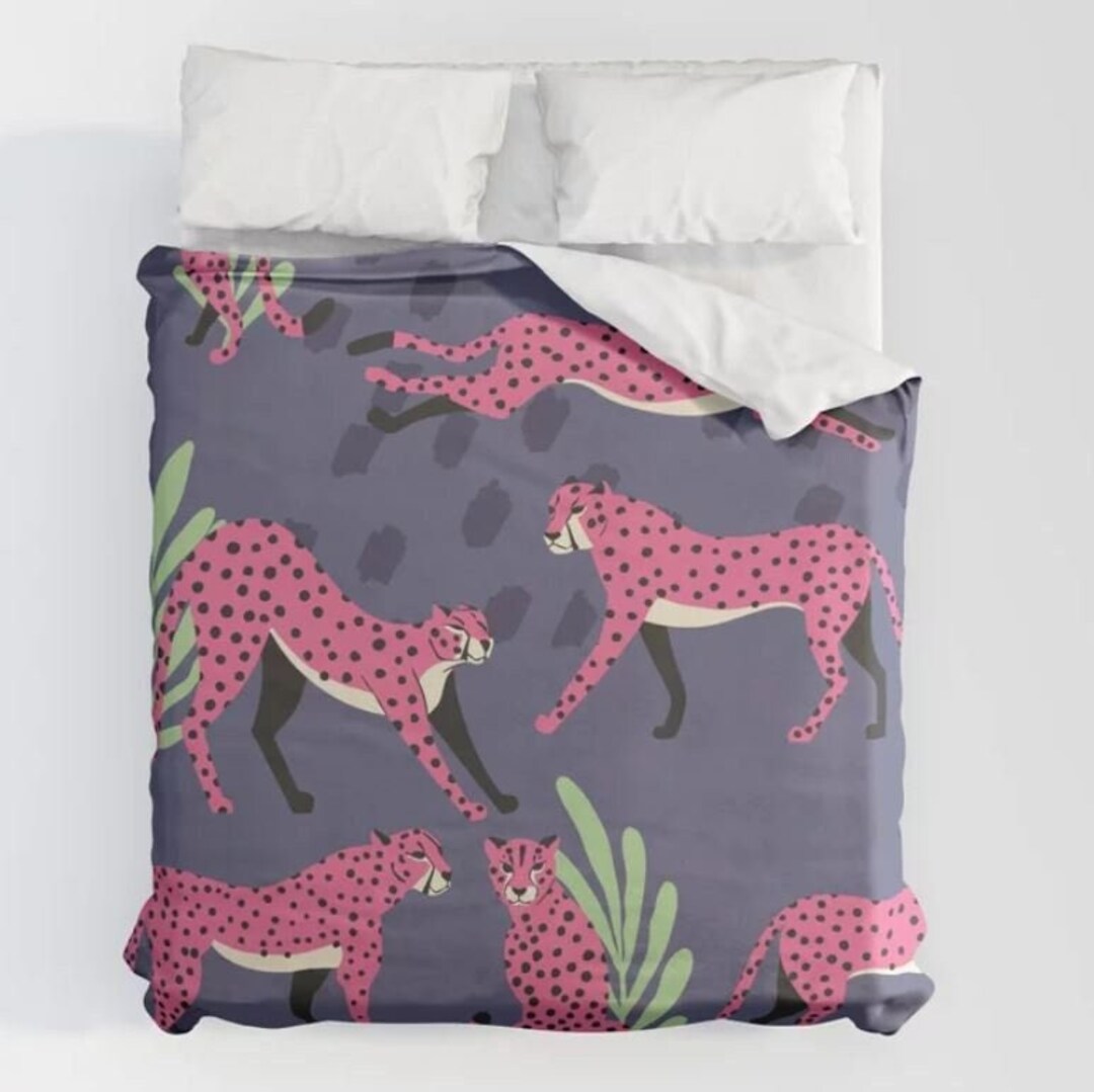 Safari Duvet Cover, Tropical Bedding, Animal Duvet, Safari, Tiger