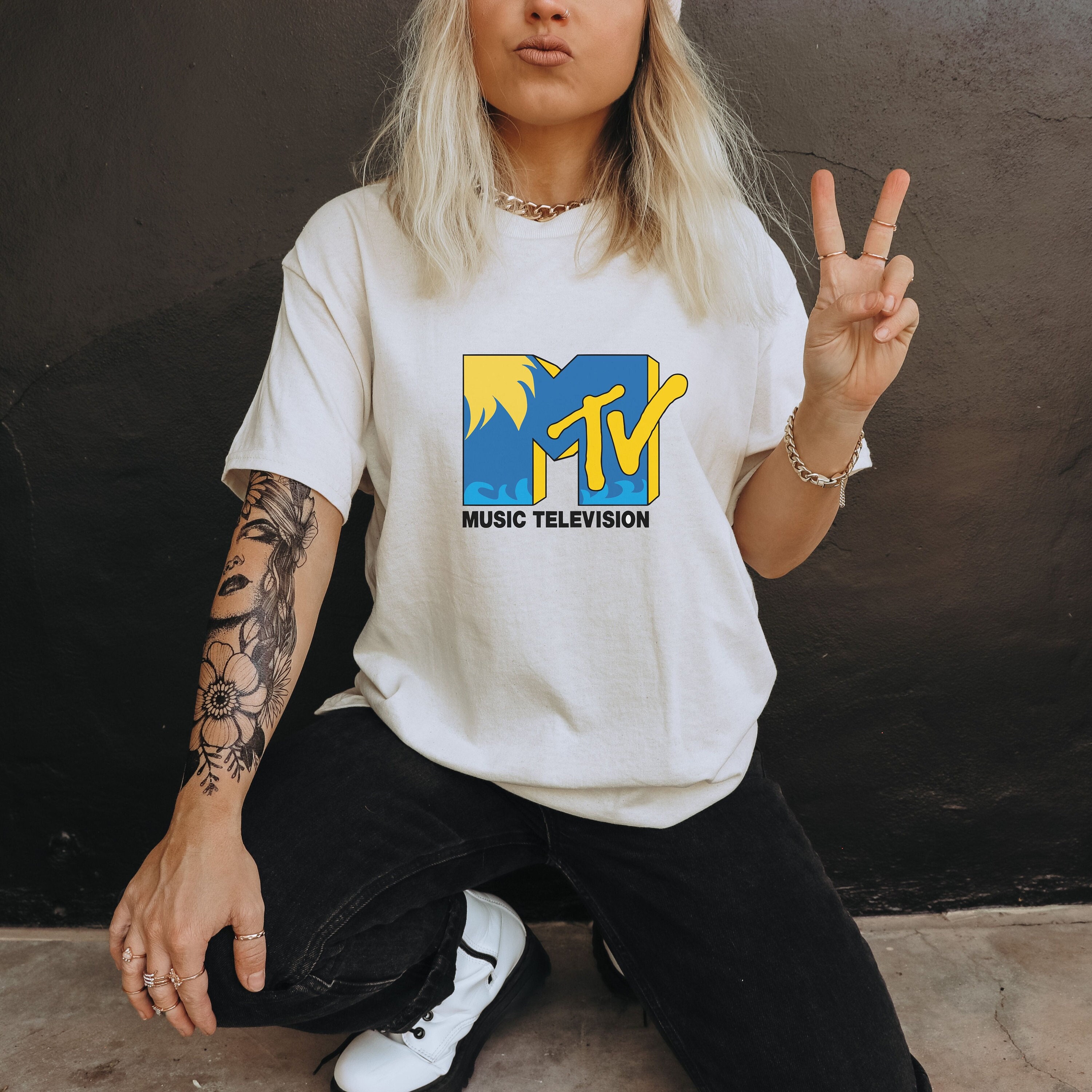 MTV Logo Classic MTV Logo 80s Print Design TShirt, MTV Logo TShirt — free download