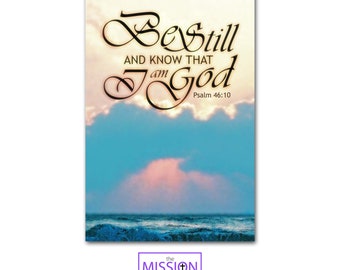 PSALM 46:10, Be Still And Know That I Am God, Scripture Wall Canvas, Scripture Plaques, Scripture Magnets