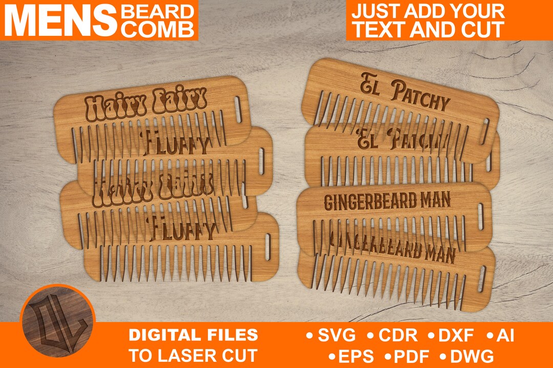 Customizable Beard Comb - Etsy