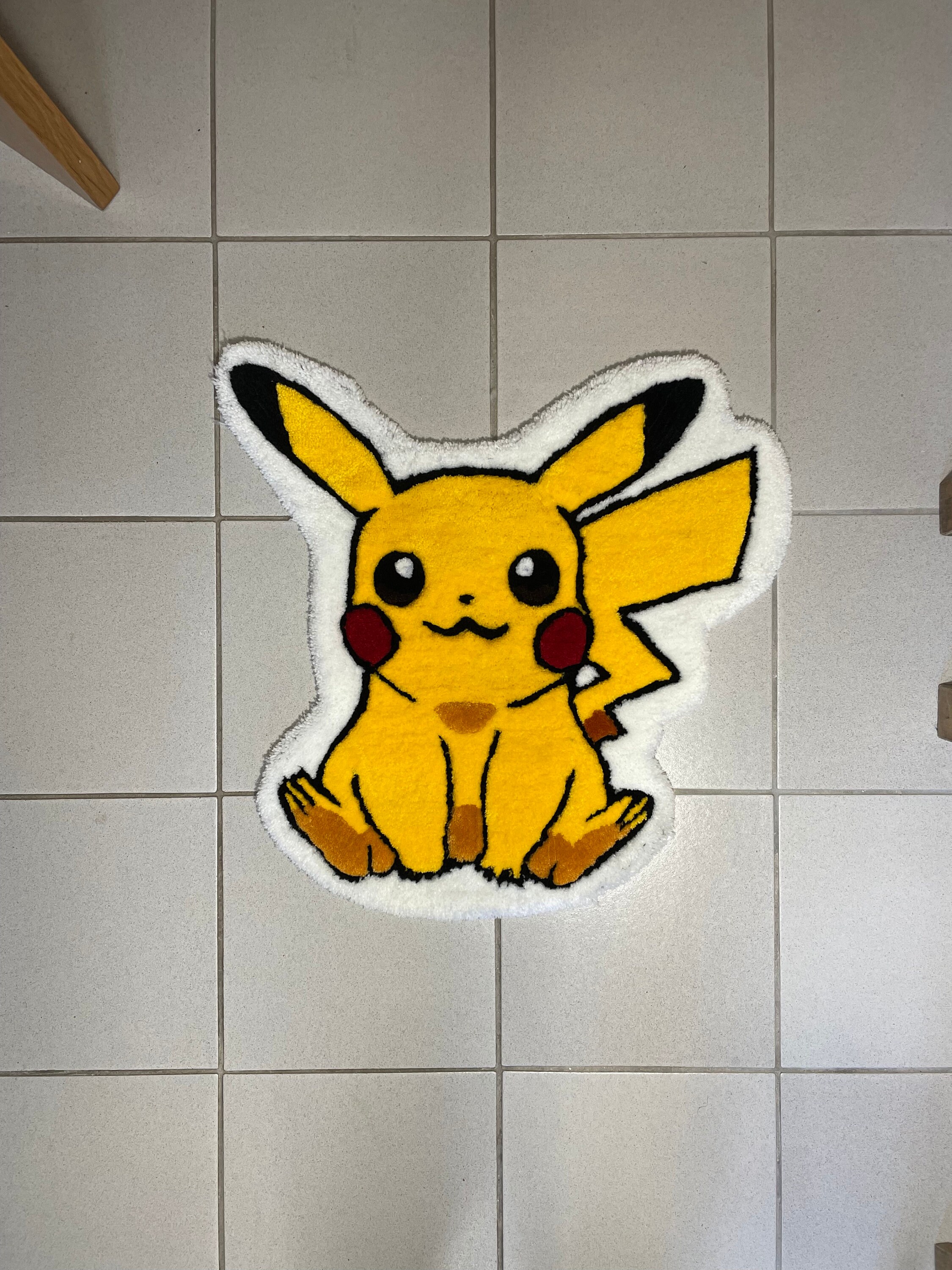 Custom Pikachu Rug With White Background Etsy