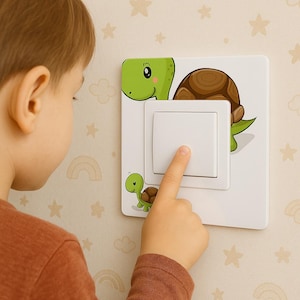 Kinderfreundlicher Tapetenschutz aus hochwertigem Plexiglas für Kinderzimmer, Rahmen für Lichtschalter, Steckdose, Blende, Schalterblende
