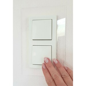 Kit De 4 Autocollants Décoratifs Pour Interrupteurs Et Prises - Motifs Floraux PVC - Environ 20 X 14 Cm - CharmBurst