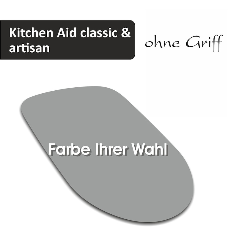 Gleitbrett / Slider für KitchenAid Classic und Artisan Ihre Küchenmaschine ganz leicht verschieben OHNE Griff