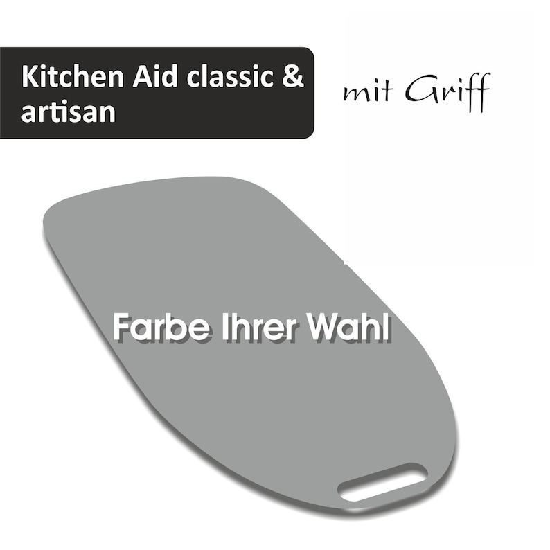Gleitbrett / Slider für KitchenAid Classic und Artisan Ihre Küchenmaschine ganz leicht verschieben MIT Griff