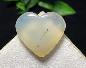 Natural Scenic Dendrite Agate Cabochon, Amazing Tree Designed Loose Gemstone For Making Jewelry 24 x 26 x 5mm  25.4crt