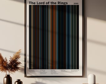 Personalized Movie Poster | Color Bar Art | Digital Download to Print at Home