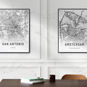 Custom map poster, any city, any town, DIGITAL DOWNLOAD
