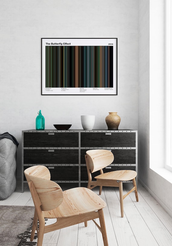 Póster de Película Personalizado • Barras de Color • Impresión en Papel Fotográfico • Arte Minimalista • Regalo para Cinéfilos