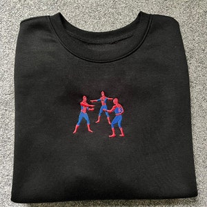 Spider-man machine embroidered jumper