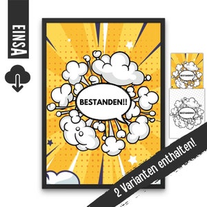 Cadeau voor het behalen van het examen | Komisch | Examen geslaagd | Eindexamen | geslaagd voor examen | Kaartexamen geslaagd |