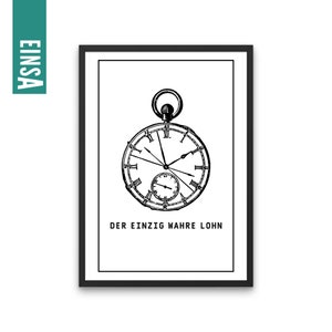 Retirement gift | Time is the only true reward | Download, print, and give away | Pension | Retirement | Retirement | Pension