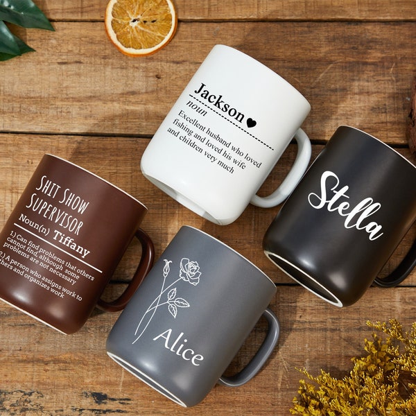 Personalized Coffee Mug With Custom Definition,Custom Name Definition Mug,Name Meaning Mug,Custom Text Mug,Coffee Cup,Graduation Gift