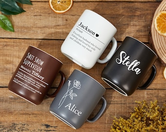 Tazza da caffè personalizzata con definizione personalizzata,Tazza con definizione nome personalizzato,Tazza con significato del nome,Tazza con testo personalizzato,Tazza da caffè,Regalo di Natale