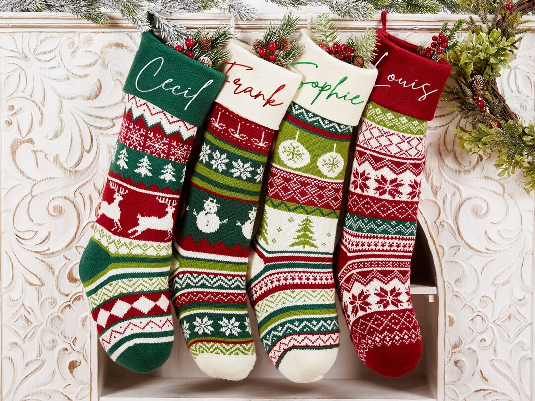 Personalized Christmas Stockings,family Stockings,monogram Stockings Christmas Stockings Family