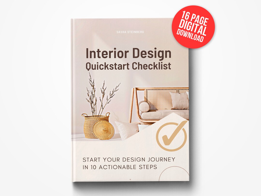 Interior Design Quickstart Checklist, Home Renovation Guide (digital ...