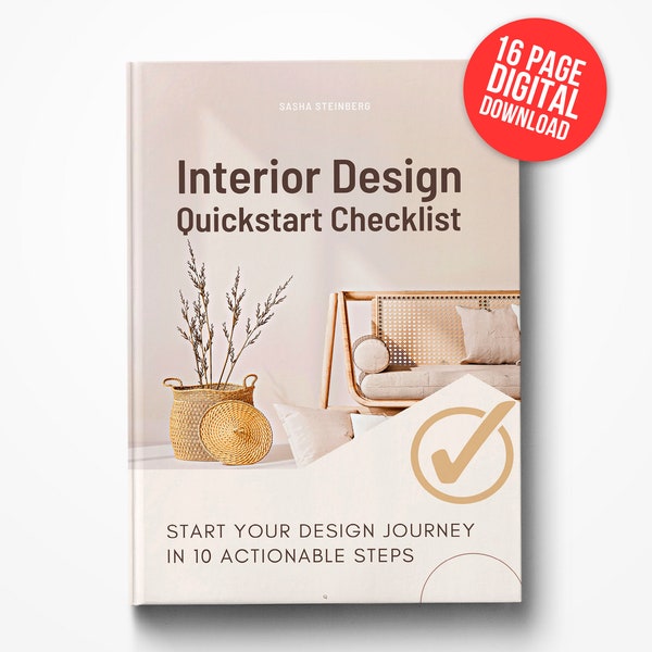 Interior Design Quickstart Checklist, Room Renovation, Home Design Binder , New Home Decor Checklist, Home Project Planner, Home Interiors