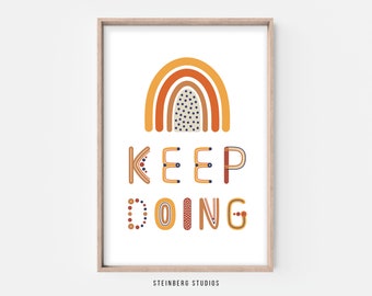 KEEP DOING positive affirmations printable wall art for kids decor