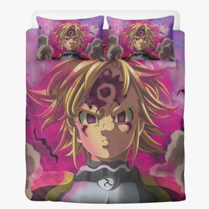 Anime Bedding Sets Twin Duvet Cover 3 Piece Cute Bed India  Ubuy