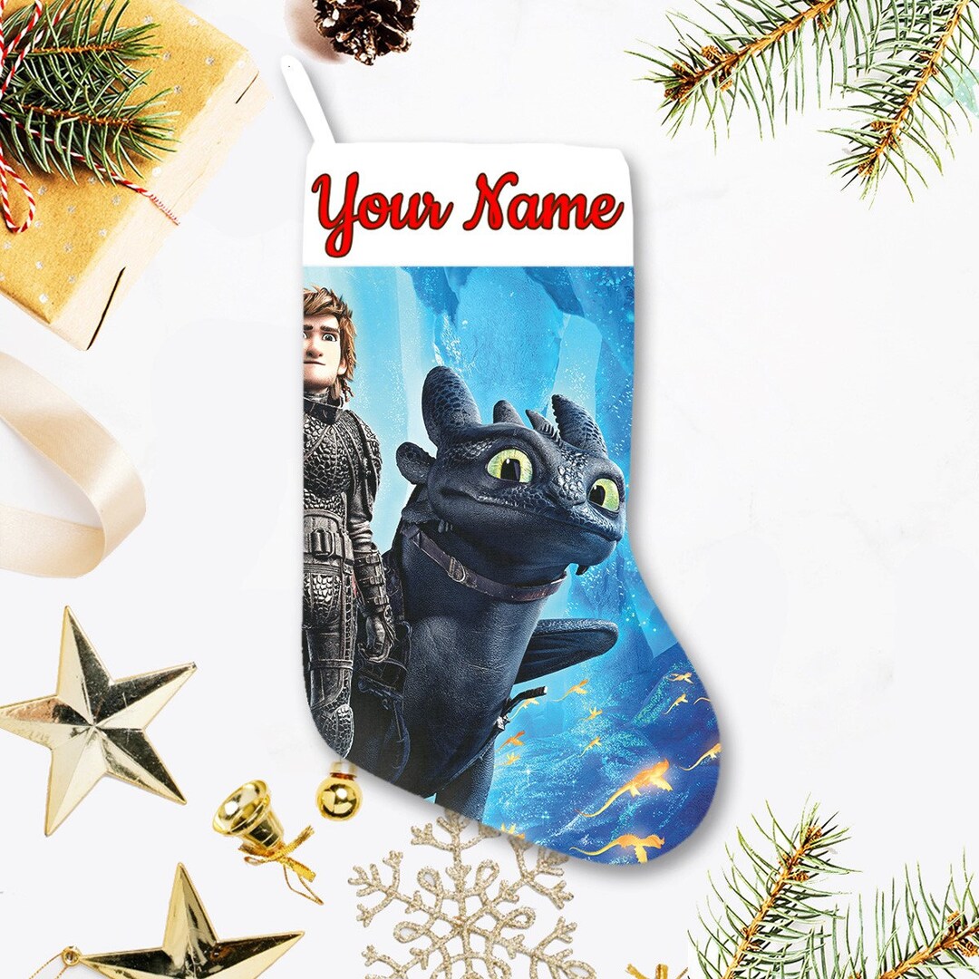 How to Train Your Dragon Christmas Stocking Toothless Etsy