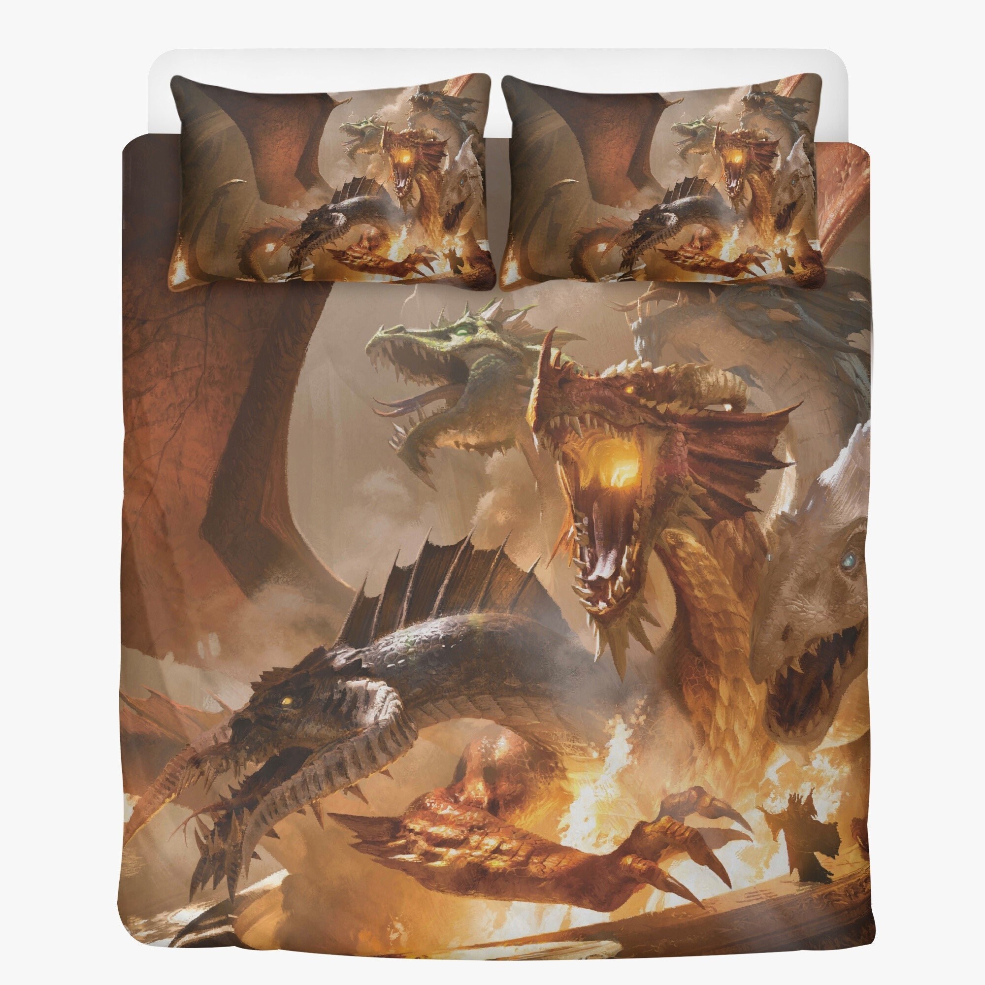 Dungeons and Dragons Duvet Bedding Set Twin Queen King Etsy