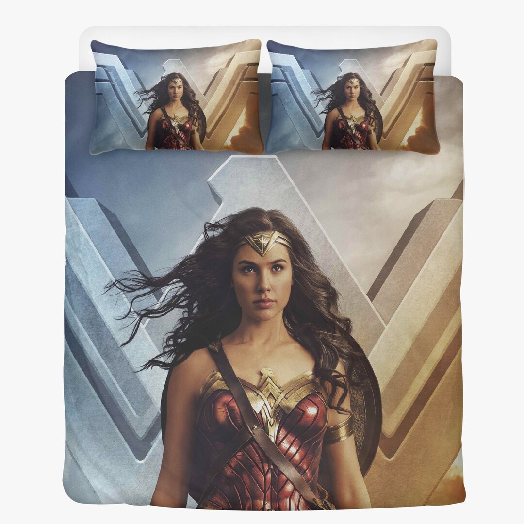 Wonder Woman Duvet Bedding Set Twin Queen King Sizes 2 Etsy