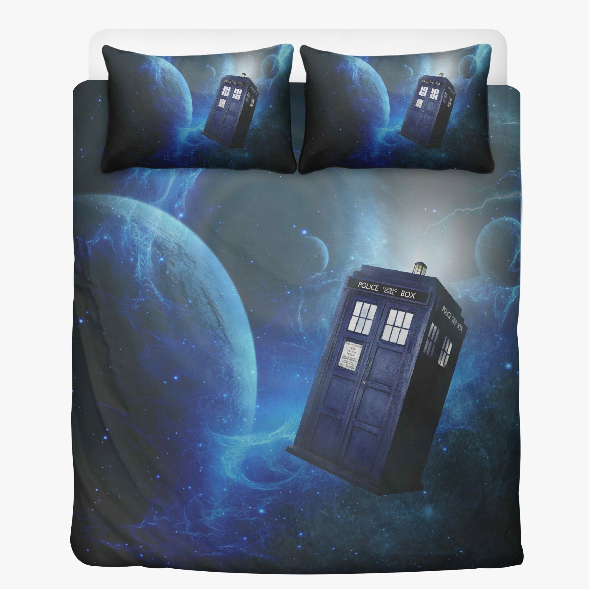 Dr Who Duvet Bedding Set Twin Queen King Sizes 2 Pillow Etsy