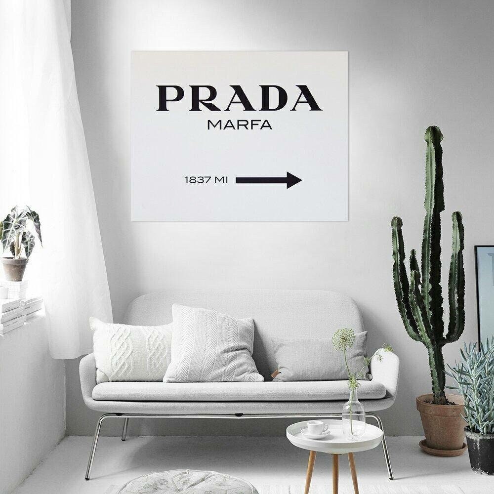 Prada Marfa ❤️ tableau roses vintage impression sur toile pro40