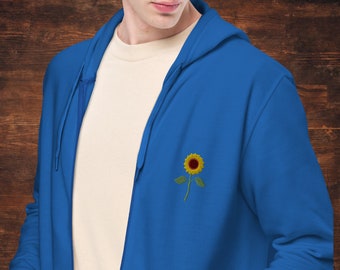 Jacket sunflower with hood
