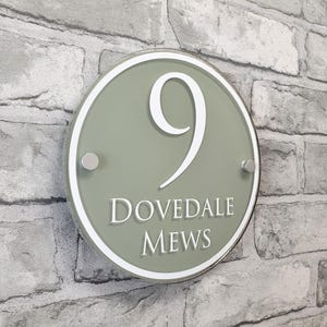 Round Chartwell green door number