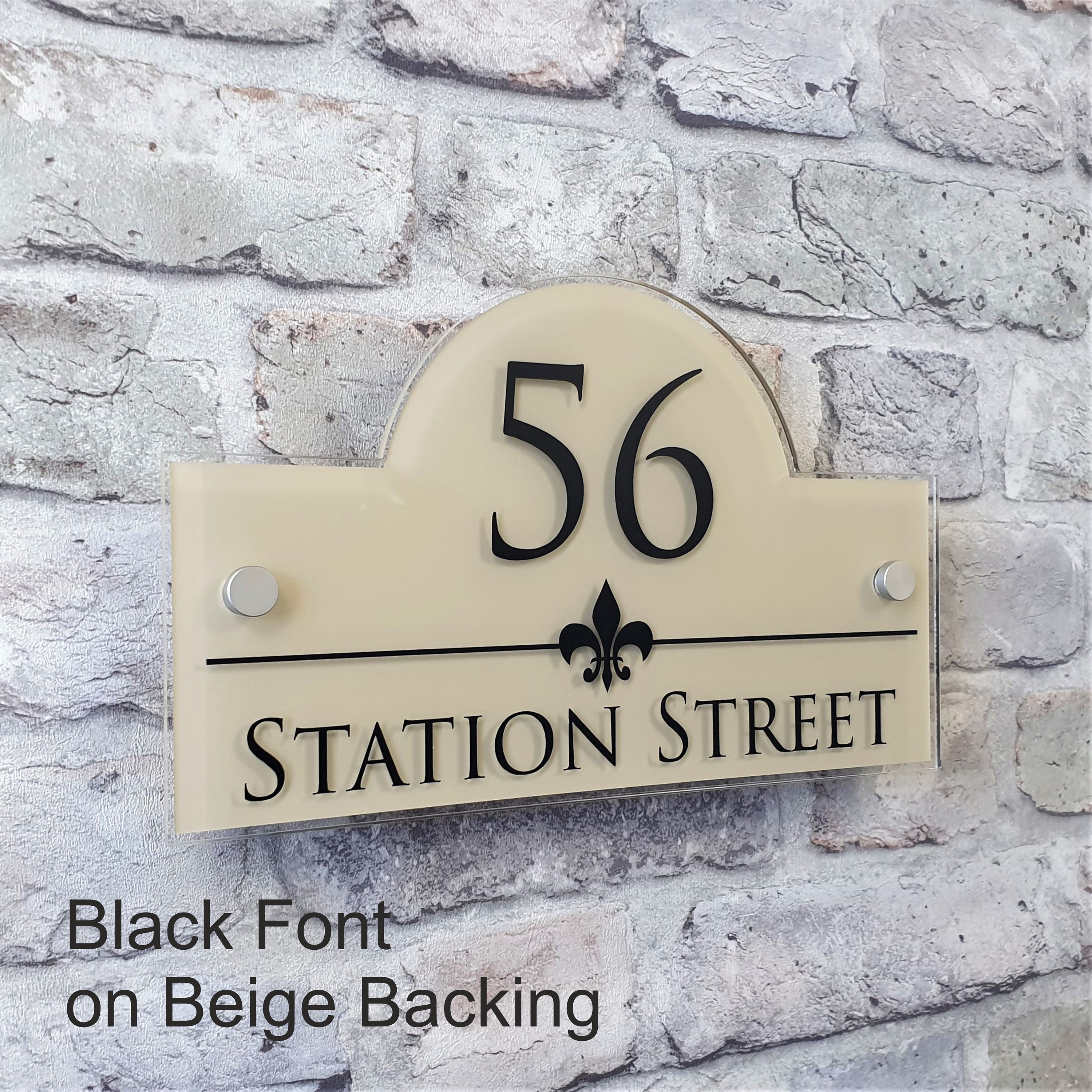 Decorative House Sign or Address Plaque Doors Number Etsy UK