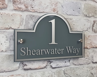 Contemporary House Sign or Address Plaque/Door Number