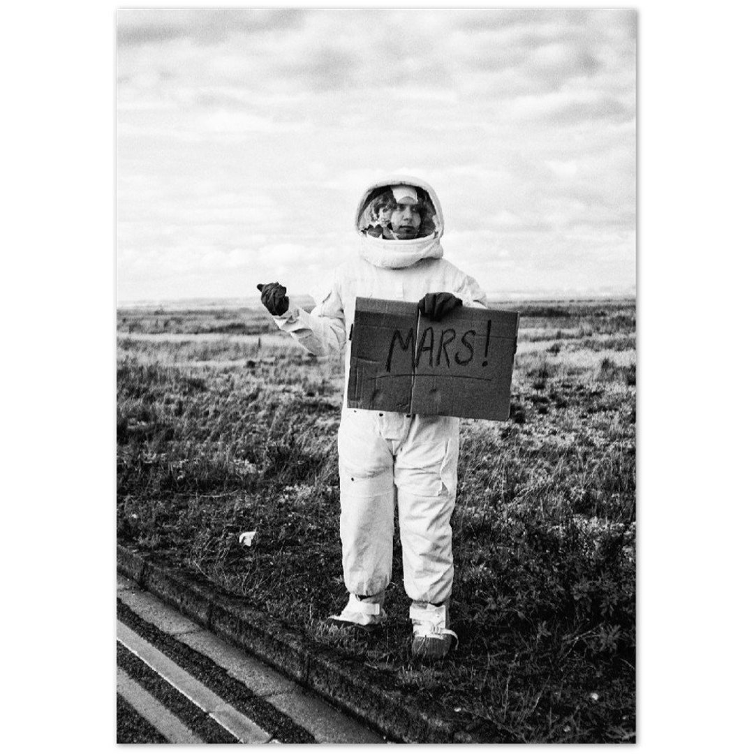 Nasa Space Astronaut Mars Sign Hitchhiking Hitchiker Space Etsy
