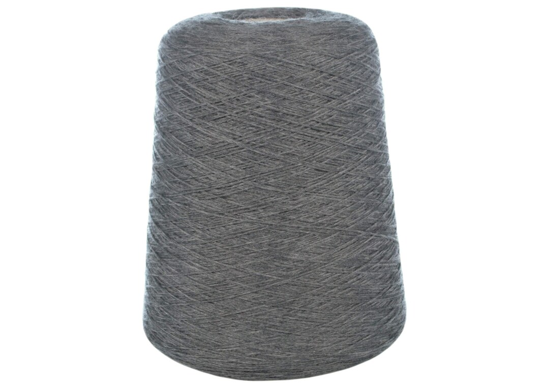 Cashmere Silk Yarn. Luxury Italian Yarn CARIAGGI Gray Yarn on Cone 200