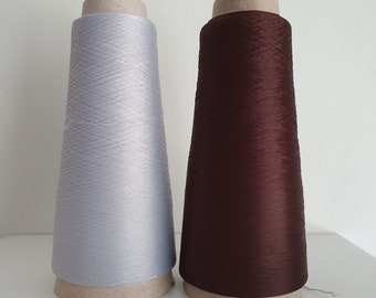 Elastan thread for knitting. Invisible elastic thread. Machine knitting thread