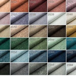 Tela de chenilla cortada a medida. 30 colores. Tejido de terciopelo afelpado. Tela de tapicería de terciopelo. Tejido de tapicería de chenilla de lujo. Tela de muebles. imagen 4
